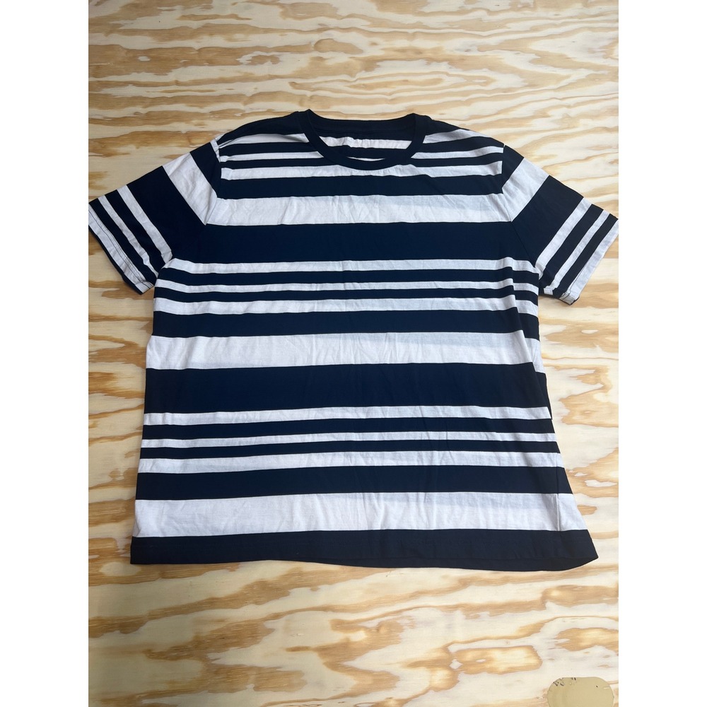 Old Navy Soft Washed Striped Crewneck T-Shirt Navy White XXL
